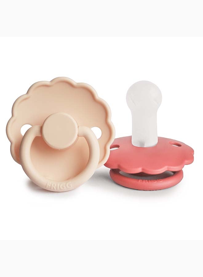 FRIGG لهاية FRIGG Daisy من اللاتكس للأطفال 6-18 شهر 2-Pack كريمي/ببغاء - الحجم 2 - Image 2