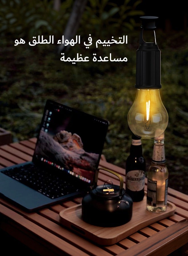 Portable Waterproof  Shockproof Rechargeable LED Camping Lantern - Outdoor Tent Light for Hiking, Camping, and Emergency Use - Image 3