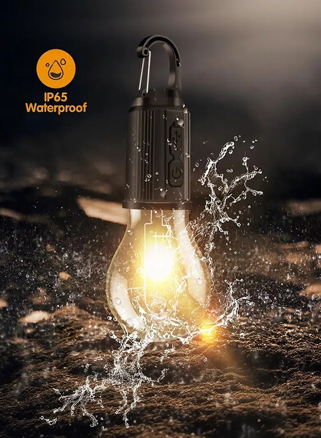 Portable Waterproof  Shockproof Rechargeable LED Camping Lantern - Outdoor Tent Light for Hiking, Camping, and Emergency Use - Image 5