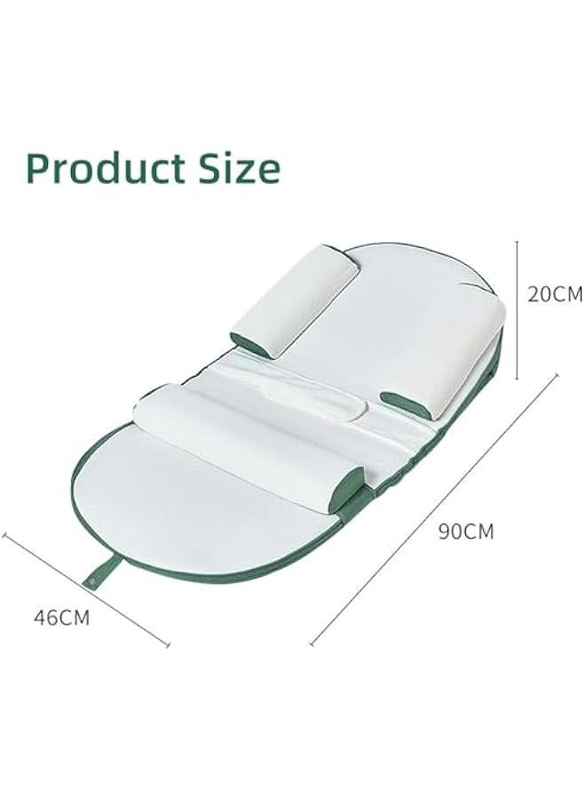 هوكور Toriseek Baby Nests, Baby Lounger, Infant Travel Bed,Baby Nest Ultra Soft, Anti-spitting Ramp Pillow, 0-30° Height Adjustable Relieves Vomiting Milk, Intestinal Colic (Green) - Image 2