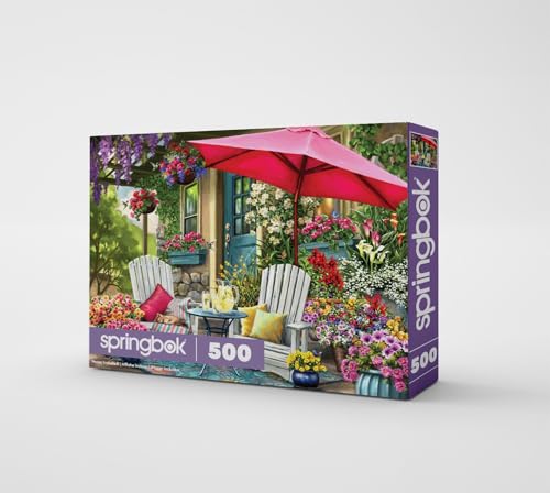 Springbok Sweet Summertime 500 Piece Jigsaw Puzzle for Adults Poster Now Included Colorful Flower Puzzle Unique Cut Pieces Made in USA - Image 5