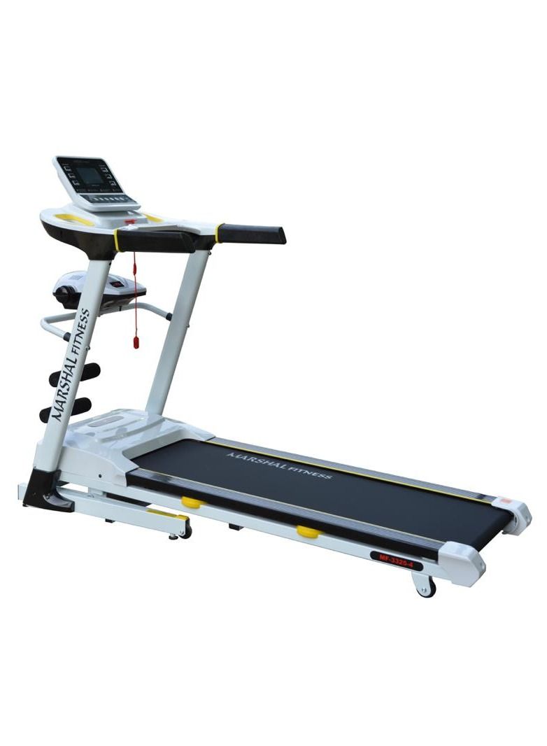 Marshal Fitness Multi Function DC Motorized 4.0 HP Treadmill with LCD Screen and Massager