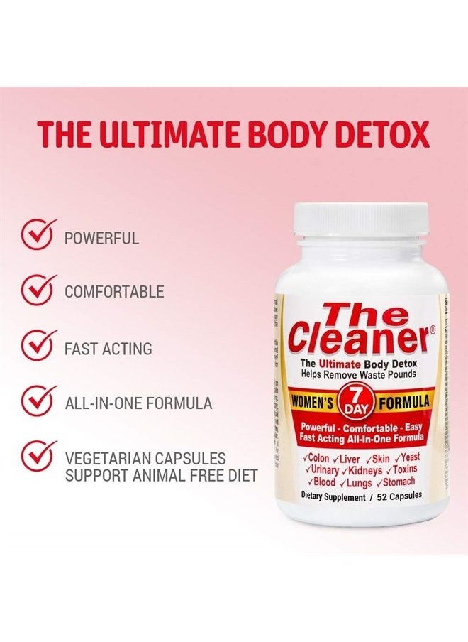Century Systems - The Cleaner Detox, Powerful 7-Day Complete Internal Cleansing Formula for Women, Support Digestive Health, 52 Vegetarian Capsules - Image 1