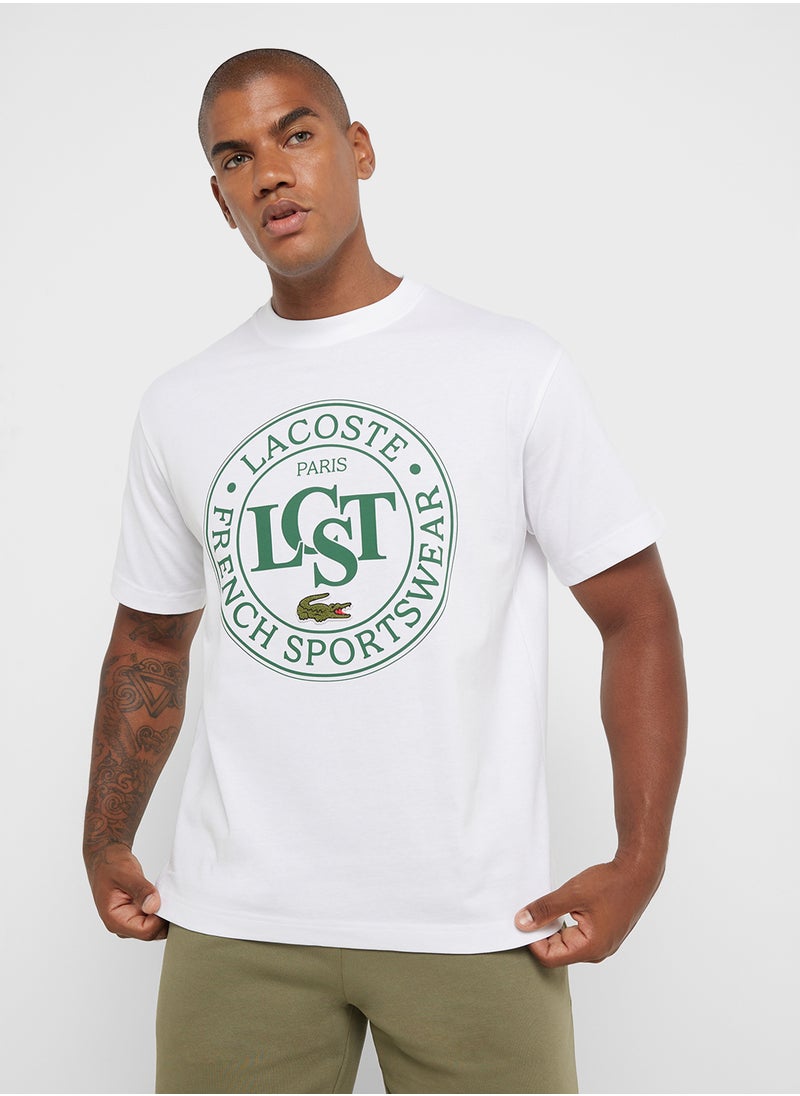 LACOSTE Logo Crew Neck Short Sleeve T-Shirt  - Image 1