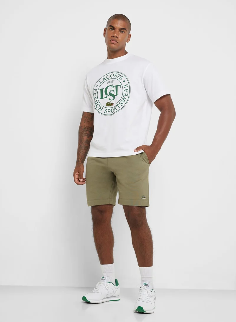 LACOSTE Logo Crew Neck Short Sleeve T-Shirt