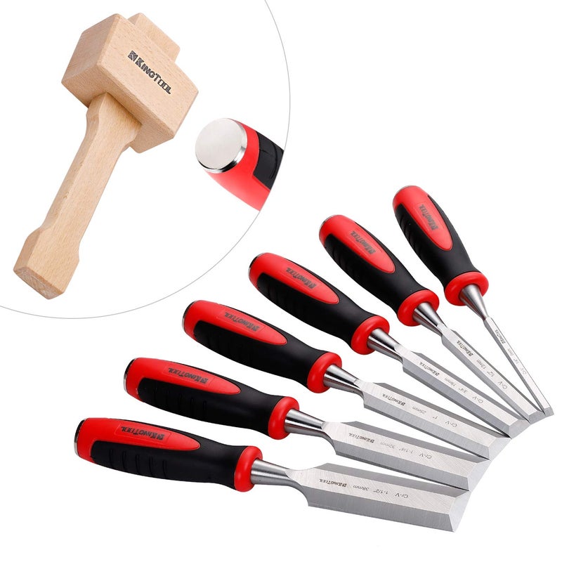 KingTool 87 Pc. Advanced Wood Chisel Set with Storage Case Including Superior Chisels | Heat-Treated Cr-V Alloy Blades Premium Chisel Set for Carpentry Craftsman - Image 3