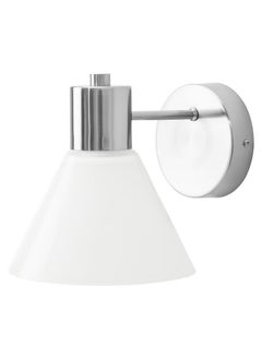 Wall Lamp Nickel Plated/Glass