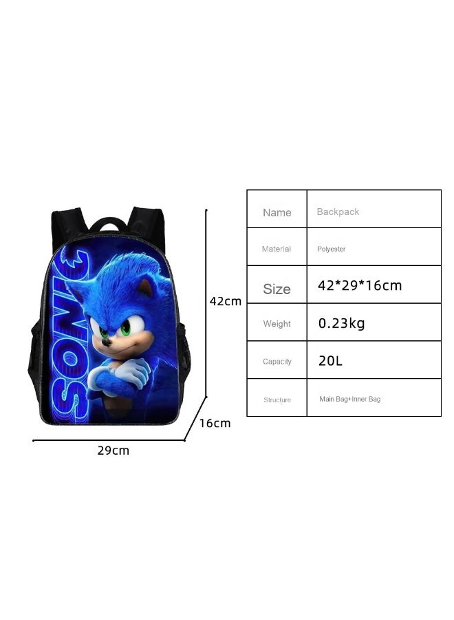Sonic Backpack Set: The Perfect Companion for Elementary School Students - Image 2