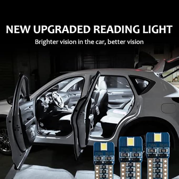 الكبريت T103030 مصباح LED عالمي T10 W5W Canbus مصباح ركن السيارة أبيض ساطع للغاية 6000K ضوء داخلي لوحة ترخيص مصباح مؤشر قبة لمبة للسيارة والدراجة النارية 2 واط أبيض قطعتين - Image 4