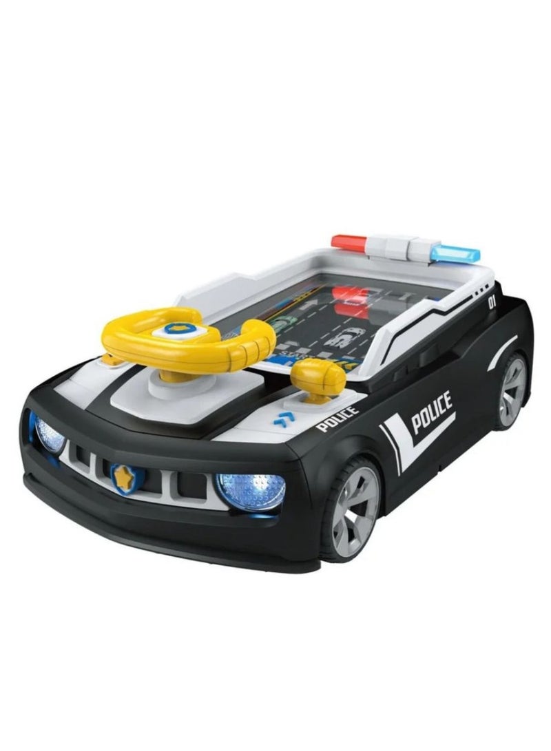 ‏Steering wheel game for kids, police car model, racing driving game, children's vehicle, adventure, education, multi-colored sound simulation  - Image 3