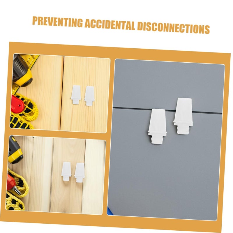 White Cord Clips 60PCS Transparent Plastic Cable Fasteners For Pendant Light Fixtures - Image 4