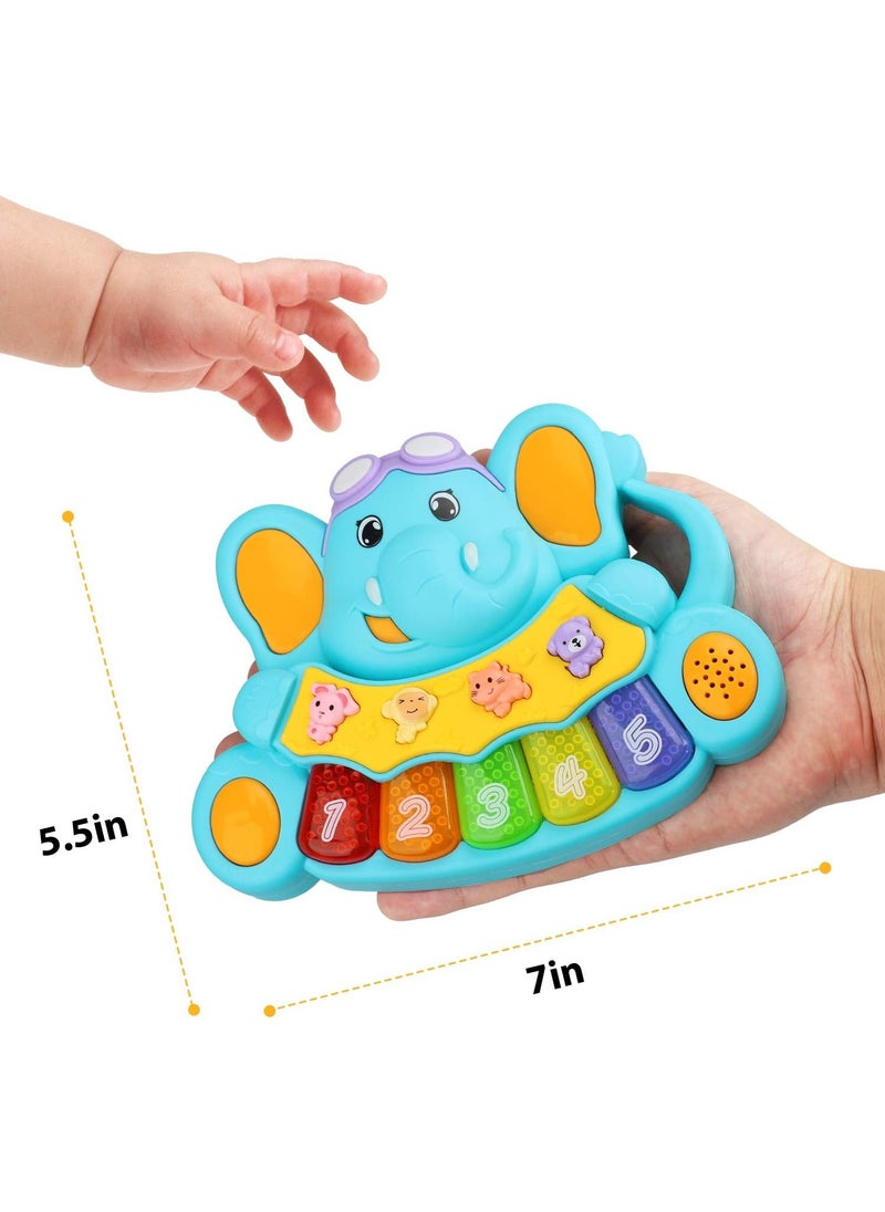 ماركة غير محددة Life Baby Piano Toys 6 to 12 Months, Musical Toys for Baby 0 6 9 12 18 Months, Early Learning Educational Piano Keyboard Infant Toys for 1 Year Old Boys Girls Birthday Xmas Gifts  - Image 3