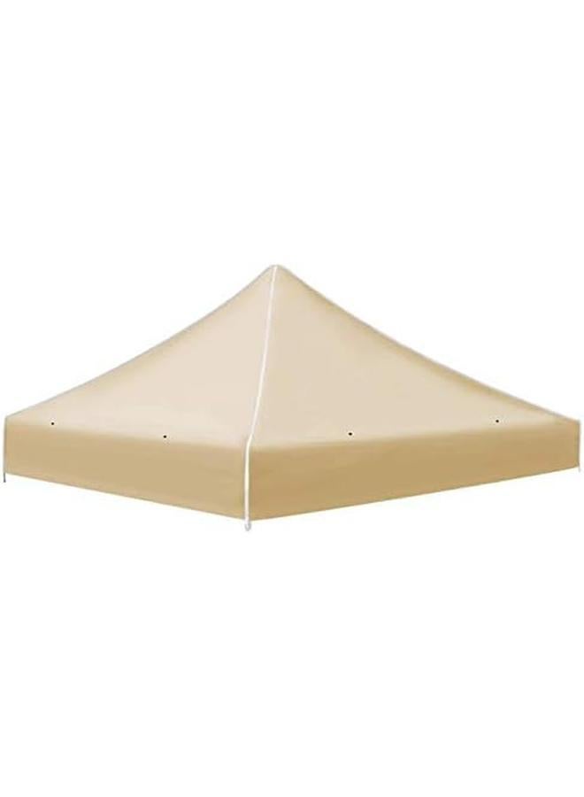 Generic Ez Pop Up Instant Canopy 9.8'X9.8' Replacement Top Gazebo Ez Canopy Cover Patio Pavilion Sunshade Polyester Tan  - Image 2
