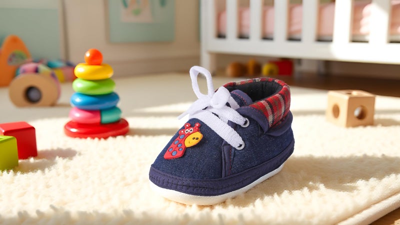 Butterthief Newborn Baby Soft Shoes for Boys & Girls | Comfortable Infant Booties for Daily | 9–12 Months | Navy Blue - Image 3