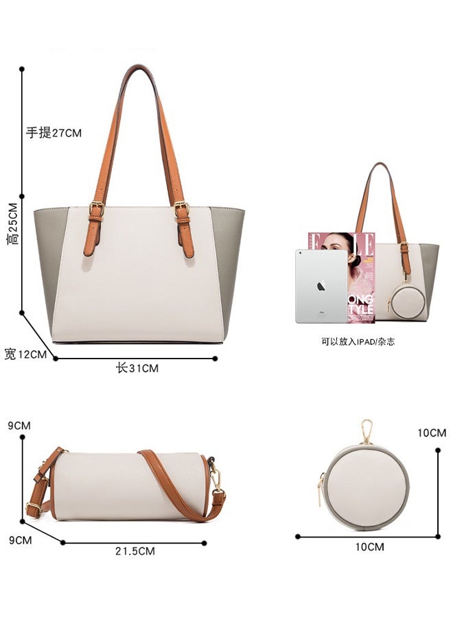 general New Fashionable Large Capacity Single Shoulder Tote Bag with Detachable Inner Bags (3-Piece Set) - Image 4