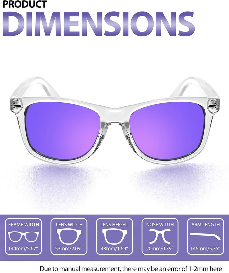 Joopin Square Sunglasses Men Women Polarized UV Protection Classic Trendy Lightweight Designer Sun Glasses for Driving Fishing Hiking Golf - Image 3