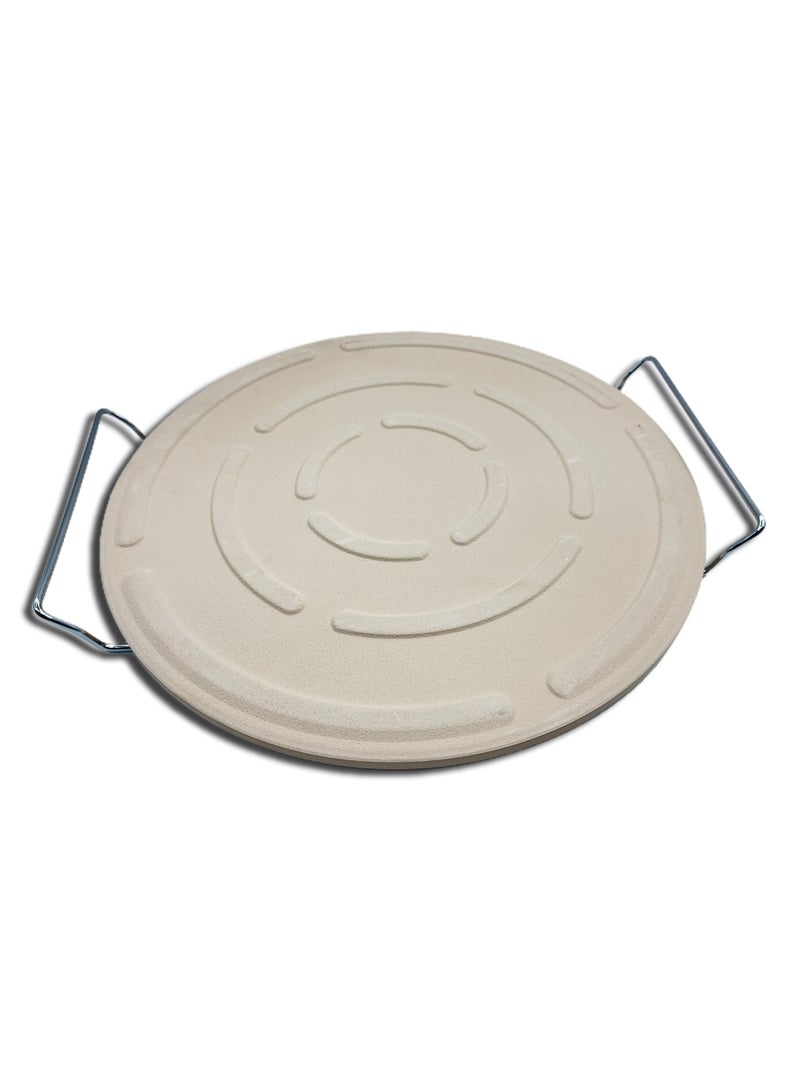 إكسلنت هاوسوير Pizza Baking Stone With Metal Holder  - Image 2