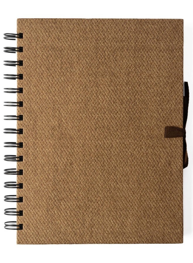 كوما دفتر رسم بالألوان المائية من كوما | 8 × 8 بوصة | 300 غرام/متر مربع | دفتر رسم بسلك حلزوني | مضغوط على البارد | ورق أسود | ألياف قطنية 100% (بني جوزي) - Image 5