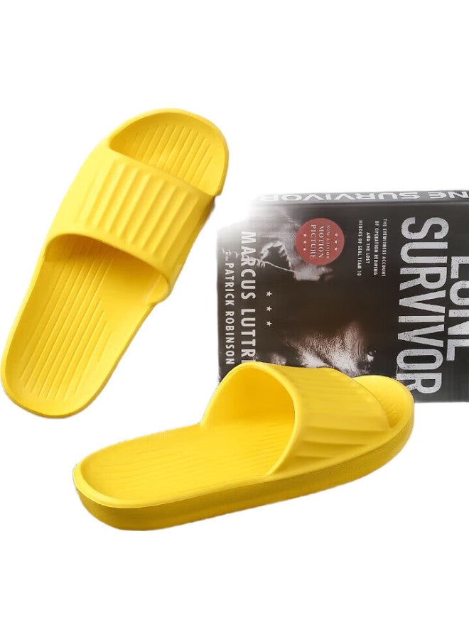 Grace Portable Travel Slippers, Hotel And H E Use, Non-slip, Non-disposable, For Bathing And Visiting, Yellow, Size 40-41 - Image 1