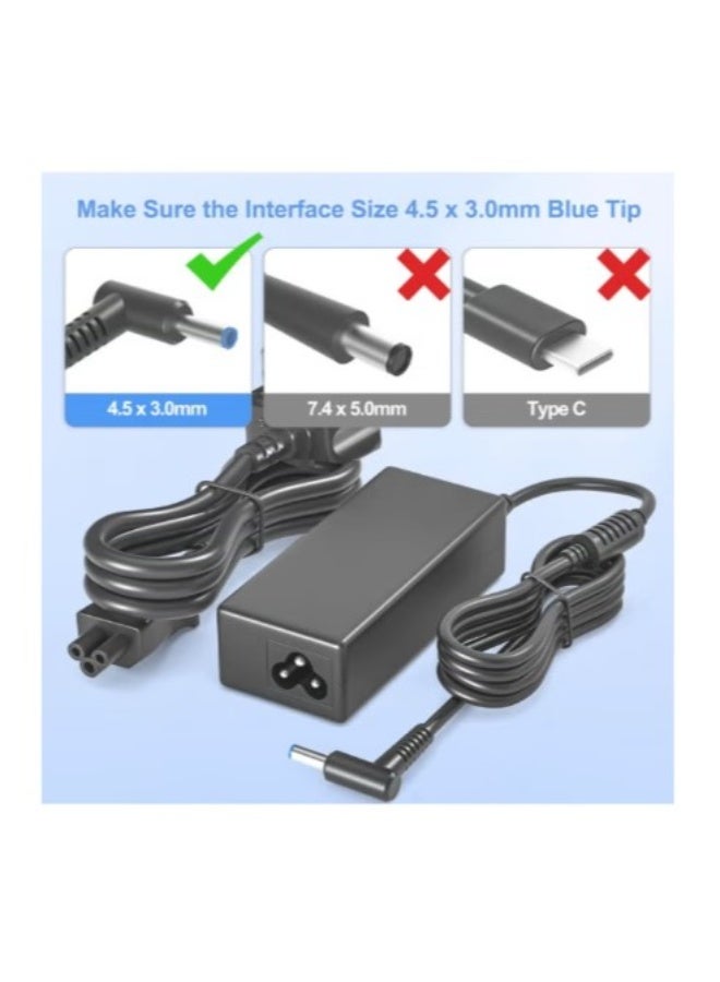 Terabyte For Hp 65W 19.5V 3.33A New Replacement hp Laptop Computer Notebook AC Adapter Charger HP (4.5 X 3mm) - Image 3