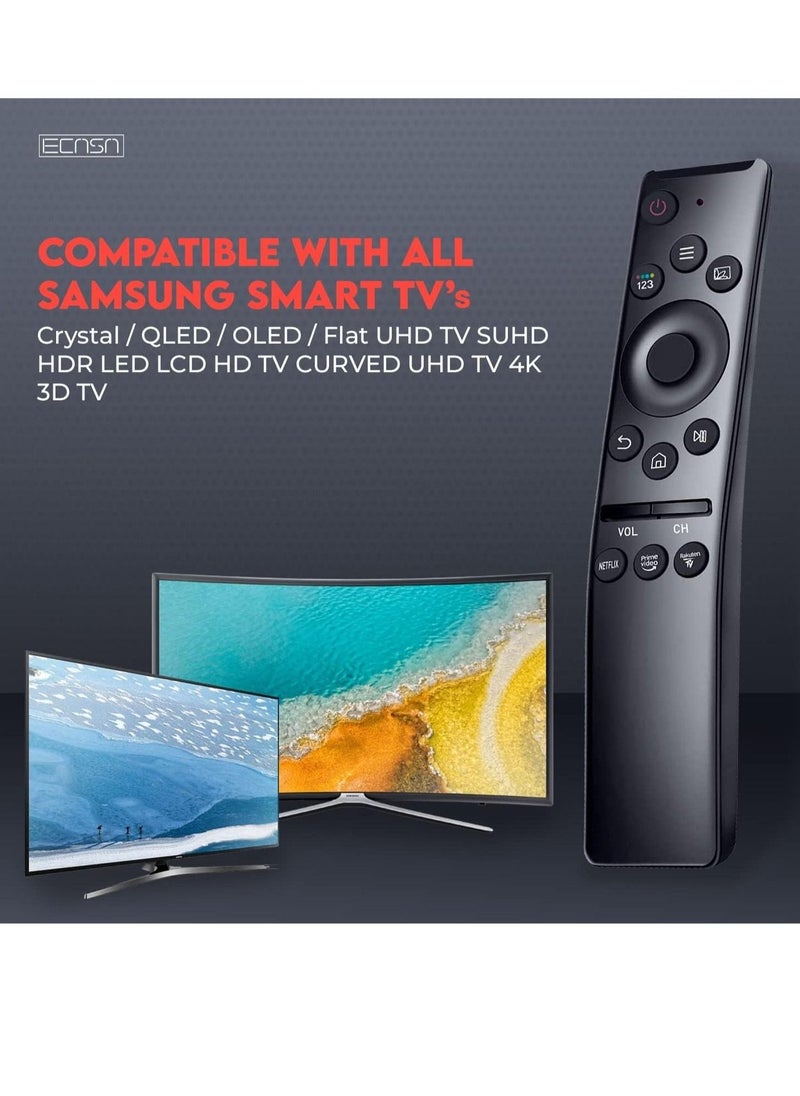 Raxoom Remote Control for Samsung Smart-TV, Remote-Replacement of HDTV 4K UHD Curved QLED and More TVs, with Netflix Prime-Video Buttons - Image 2