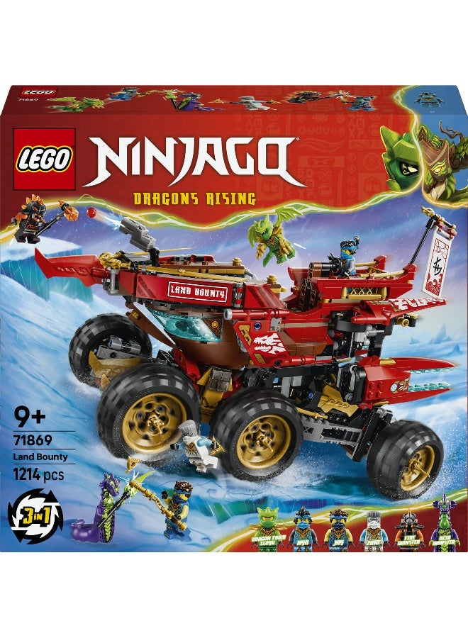 LEGO NINJAGO Land Bounty 71869 Building Toy Set (1707 Pieces) - Image 2