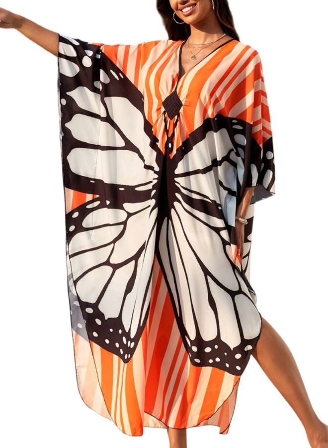 Tepveisoy Women's Dress,Cover Up Beach Dresses,Vacation Loose Robe,Bikini,Sun-protective Smock  - Image 1