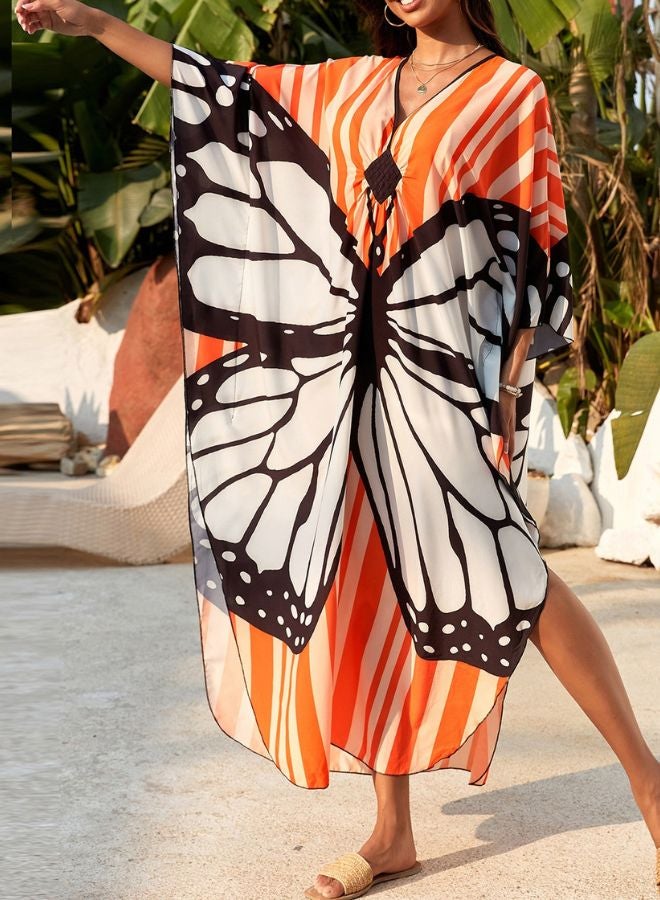 Tepveisoy Women's Dress,Cover Up Beach Dresses,Vacation Loose Robe,Bikini,Sun-protective Smock  - Image 3