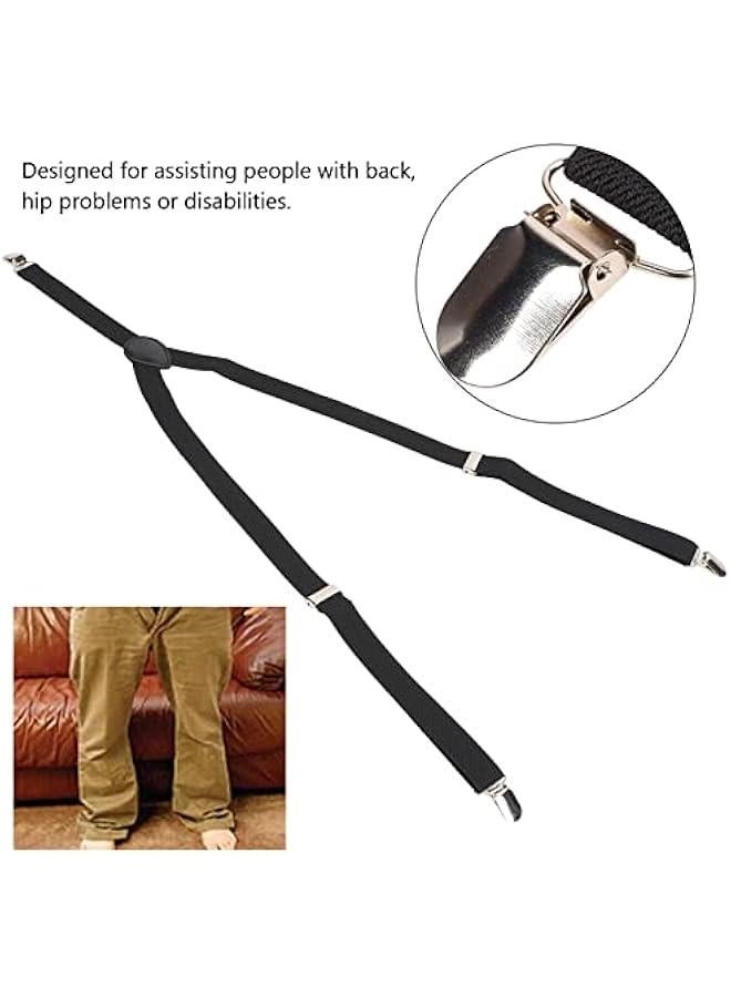 Generic Elderly Pants Aide Belt Device, Easy On and Off Stocking Slider, Pants Helper Aide Tool Pull Up Assistance Help(Black) - Image 5