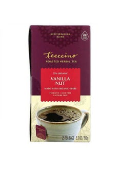 teeccino Teeccino, Roasted Herbal Tea, Vanilla Nut, Caffeine Free, 25 Tea Bags, 5.3 oz (150 g)  - Image 1