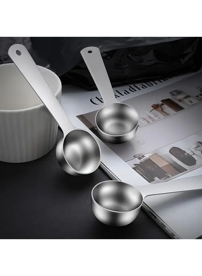 1pc Stainless Steel Measuring Spoon For Coffee Seasoning And Baking Tool - Image 1