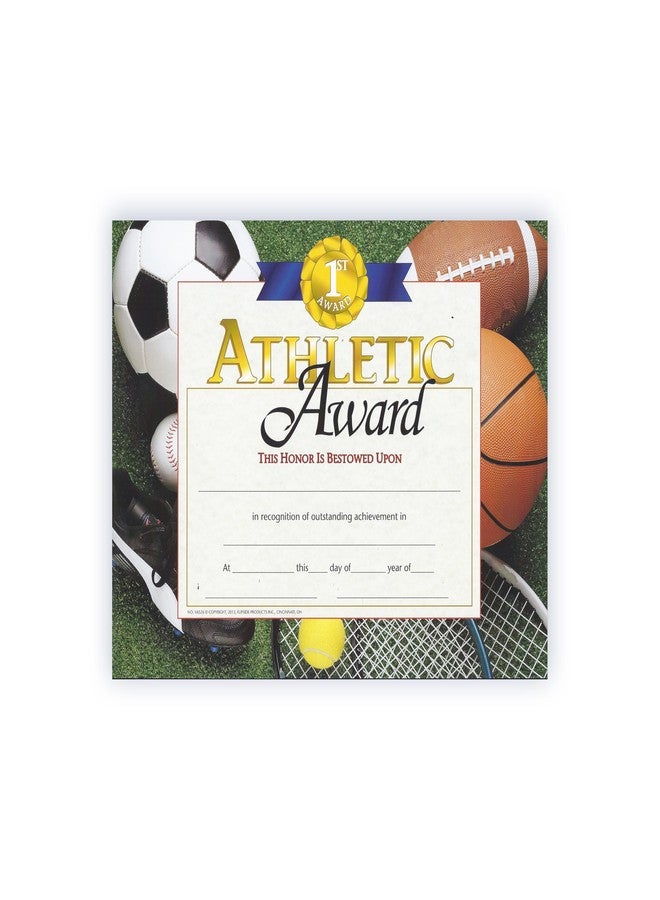 Hayes Athletic Award Certificates, Customizable Sports Award for Students and Teams, Full-Color Glossy Finish, 8.5" x 11" - 30 Pack - Image 4
