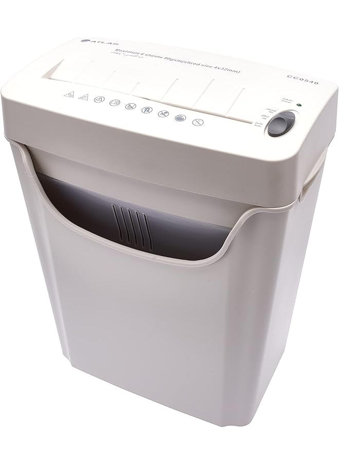 Crosscut Paper Shredder 80 Gsm Shred Size 4 X 32 Mm As S2 Cc0540 White