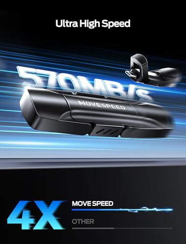 MOVESPEED MOVE SPEED 1TB USB Drive, 570MB/S Read Speed External SSD with Dual Port Type C + USB 3.2 Portable SSD for iPhone 17/16/15 Series, Android, Mac, Windows - Image 2