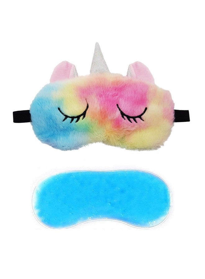 Jenna™ Cute Sleeping Eye Shade Mask Cover for Insomnia, Meditation, Puffy Eyes and Dark Circles Unicorn Multi color - Image 1