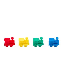 Regal Games Regal Games - Double 12 Dominoes - Colored Numbers Set - Mexican Train Game Set with Hub, 91 Numbered Domino Tiles, 4 Trains, and Collector's Tin - Ideal for 2-4 Players Ages 8 for Kids and Adults  - Image 4