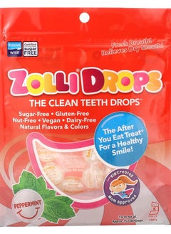 ZOLLIPOPS Zolli Drops The Clean Teeth Drops Peppermint Approx. 15 Zolli Drops 1.6 oz 