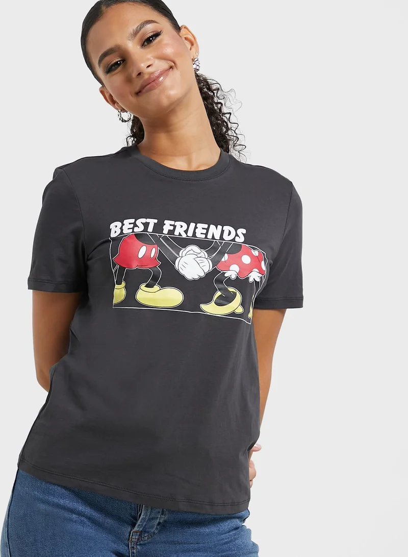ONLY Crew Neck Graphic T-Shirt