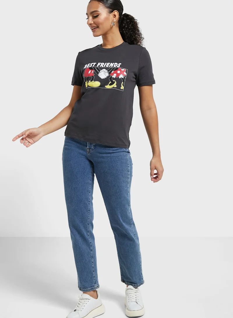 ONLY Crew Neck Graphic T-Shirt