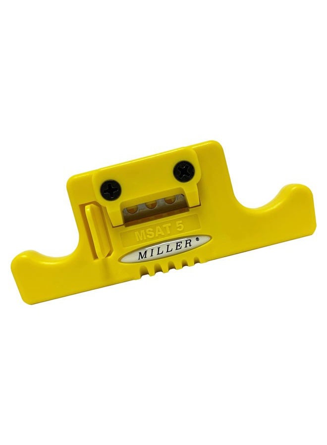 MILLER MSAT 5-Channel Mid-Span Fibre Access Tool, Heavy-Duty Electrical Wire-Stripper Tool for Working Technicians, Electricians, and Installers, Safe Cable-Splicing Tool, 1.36 Ounces - Image 1