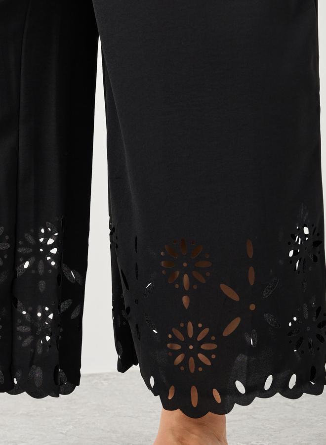 ستايلي بنطال بمقاس كبير وقصة أرجل واسعة - Image 3