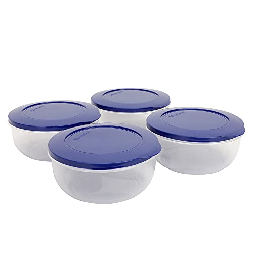 Cutting EDGE 400ml Eco-Storage Plastic Container & Organizer Set of 4 for Kitchen, Refrigerator, Lunch & Food Storage (Dark Blue) - Image 4
