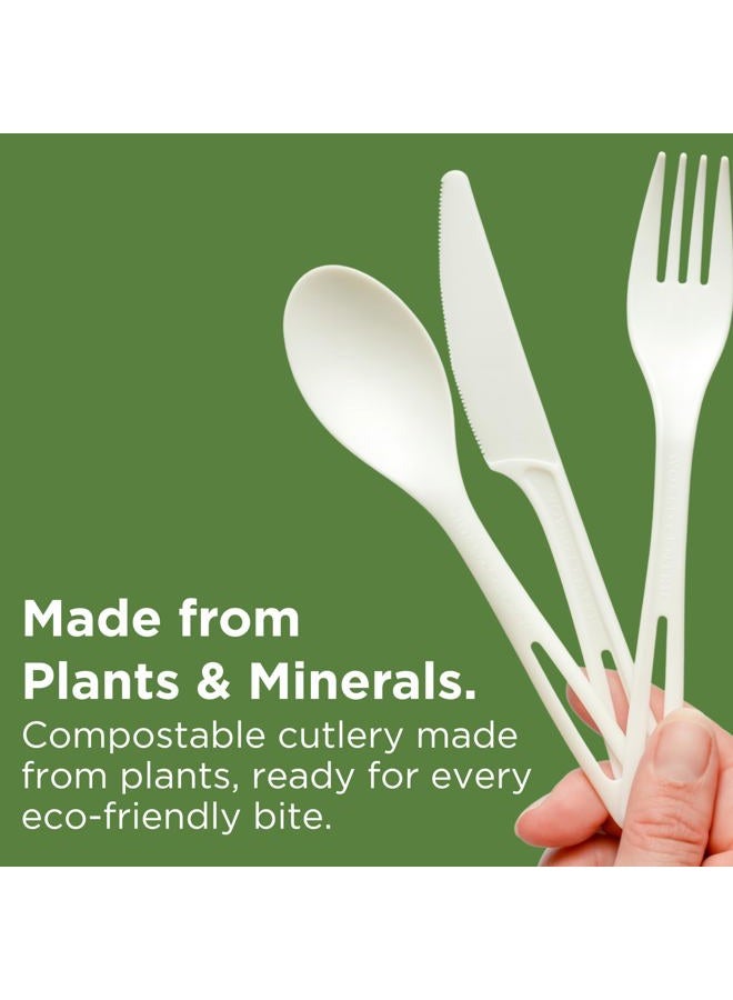 World Centric KN-PS-R Compostable TPLA 6.7" Knives, Retail (12 Packs of 24, 288 Total) - Image 5