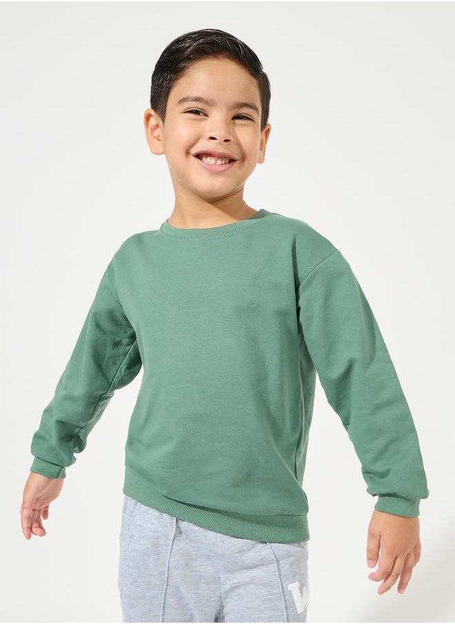 Solid Cotton Lightweight Sweatshirt - pzsku/Z6B683782861E365438E8Z/45/_/1732177307/619c1025-cbfa-48f7-81d3-1bb332b7f423