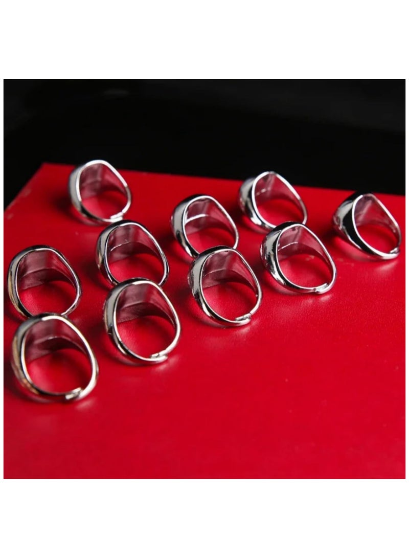 10pcs Anime Metal Rings Figure Cosplay Action Accessory Jewelry Cool Boys Girls Children Kids Toys Gifts for Fans Collection - Image 5