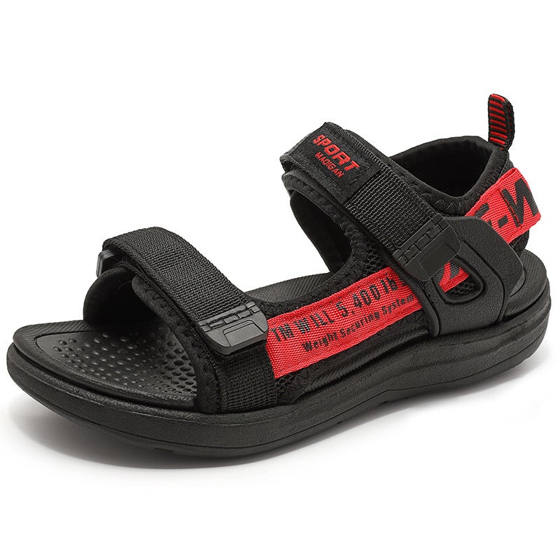 2025 Trendy Children'S Sandals For Students, Middle-Aged Children'S Sports Beach Shoes, Trendy Boys' Velcro Sandals - Image 2