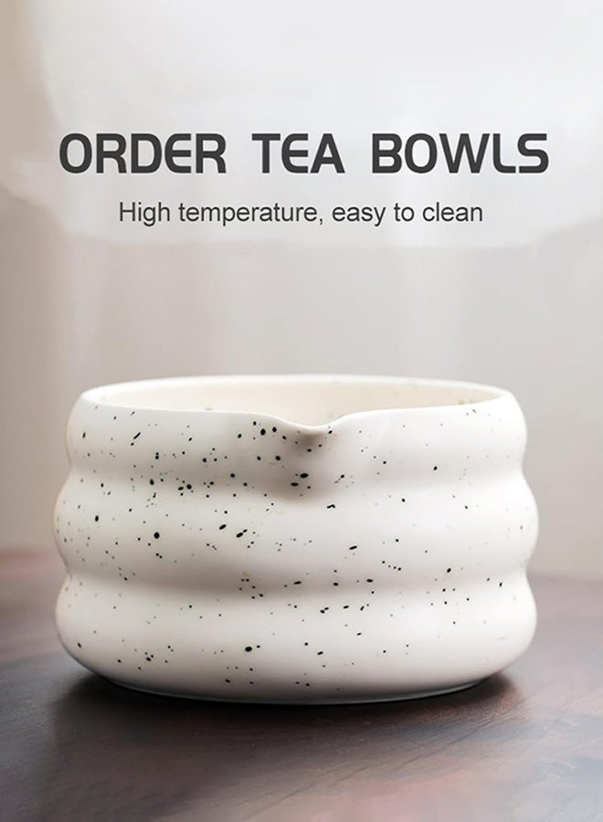 غايو طقم ماتشا من 7 قطع، مجموعة خفاقة الماتشا، طقم ماتشا مع وعاء خزفي، أدوات شاي الماتشا، طقم شاي الماتشا، طقم شاي تقليدي - Image 3