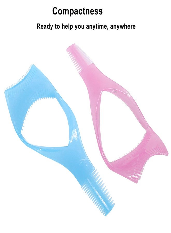 Coufce 8 Pcs Eyelash Shield Guard Applicator Guard, 3 in 1 Eyelash Shield Guard Upper Lower Applicator Tool（Pink, Blue） - Image 5