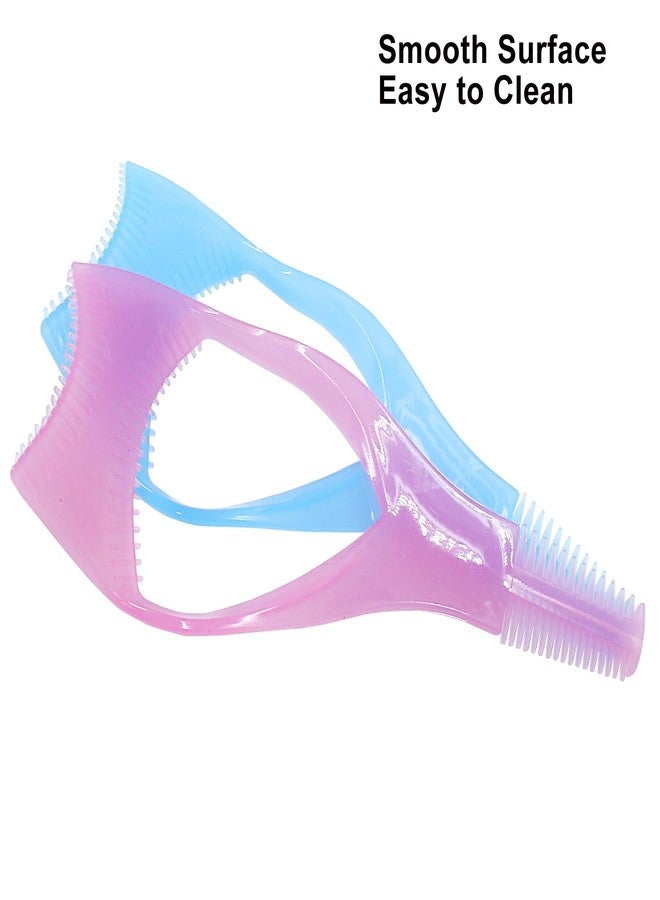 Coufce 8 Pcs Eyelash Shield Guard Applicator Guard, 3 in 1 Eyelash Shield Guard Upper Lower Applicator Tool（Pink, Blue） - Image 2