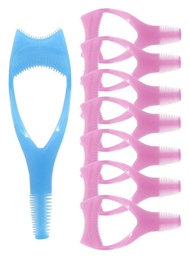 Coufce 8 Pcs Eyelash Shield Guard Applicator Guard, 3 in 1 Eyelash Shield Guard Upper Lower Applicator Tool（Pink, Blue） - Image 1
